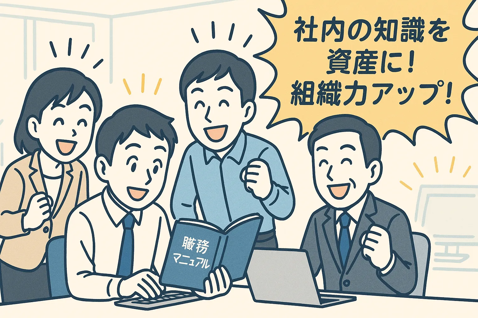 マニュアルは、会社の宝もの。笑顔が増える職場に!